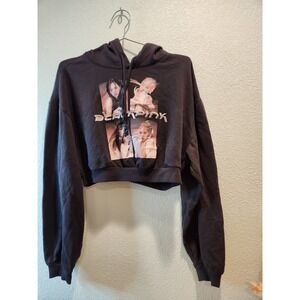 BLACKPINK x H&M‎ 2021 Cropped Hoodie Size L Official YG Merch Kpop Jennie Lisa